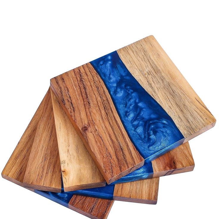 Wooden And  Resin  Coasters Handcrafted From Premium Wood And Resin