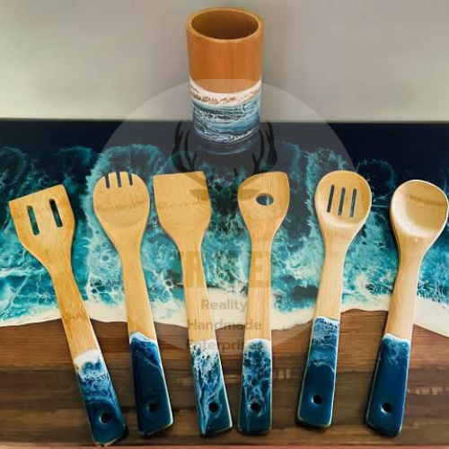 Wooden And Resin Spoon Best Quality