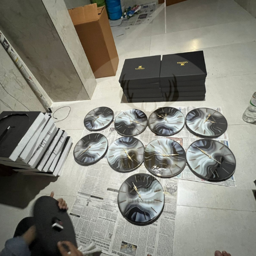 Resin  Clock Add Timeless Charm To Your Space With This Handcrafted