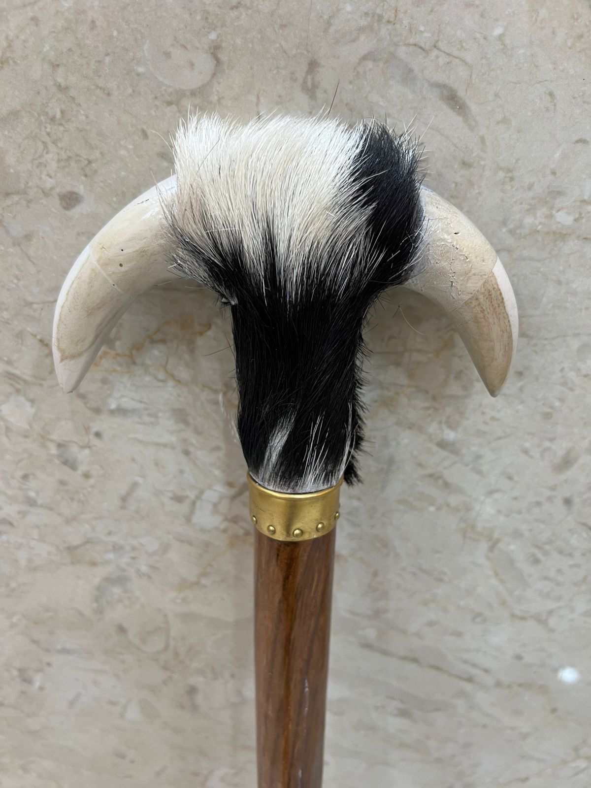 Wooden Walking Stick  The Smooth  Natural Finish