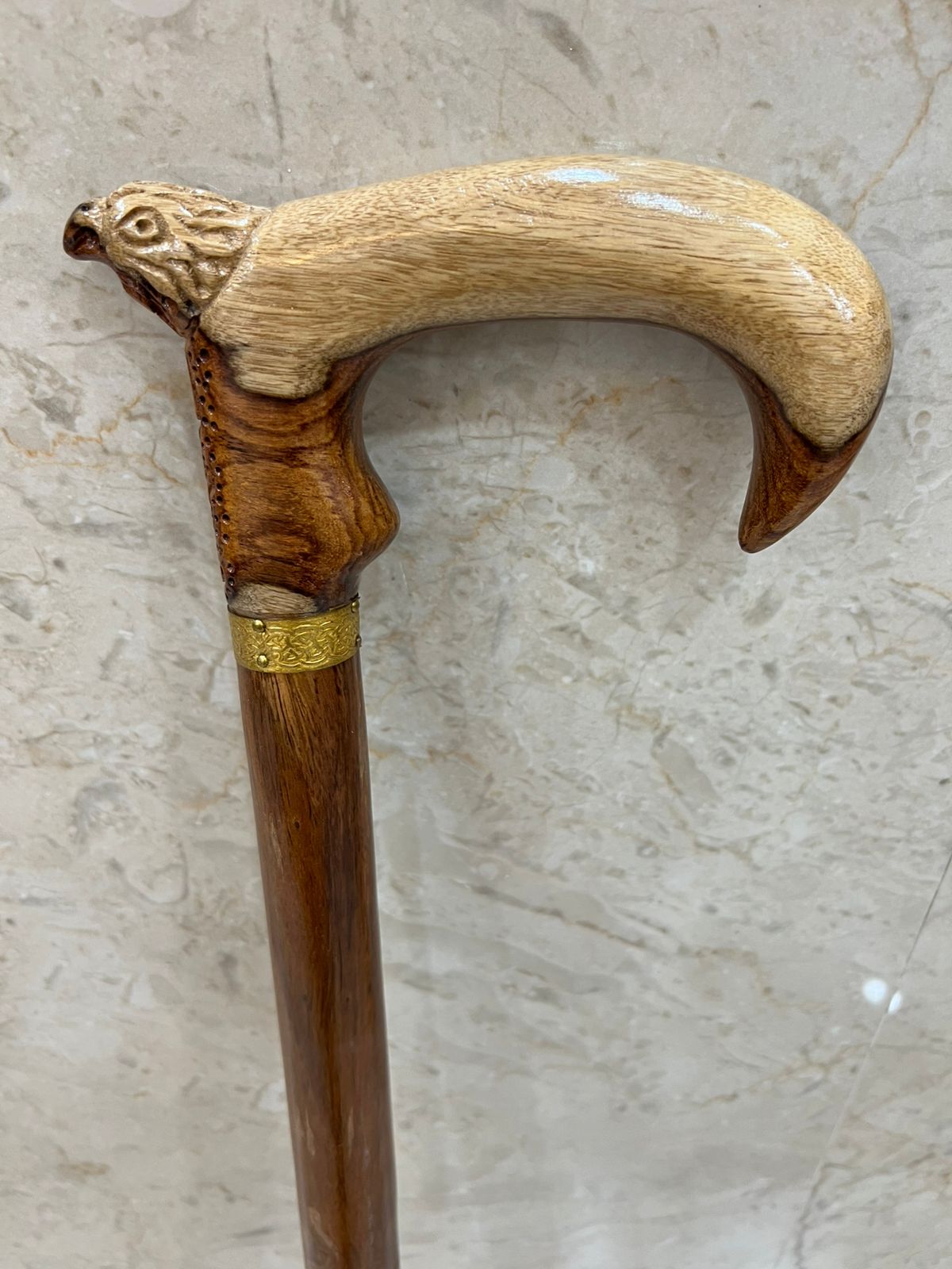 Wooden Walking Carving  Stick